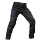 Men's  Jeans Pants Fall Military Straight Denim Tactical Long Trousers Stretch City Security Special Force Combat Pant Trousers