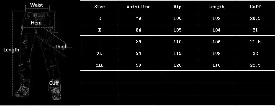 Men's  Jeans Pants Fall Military Straight Denim Tactical Long Trousers Stretch City Security Special Force Combat Pant Trousers