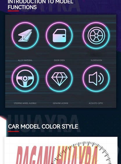 1:18 Pagani Huayra BC Blu Francia/Candy Blue with Carbon Accents 1/18 Model Car by Autoart