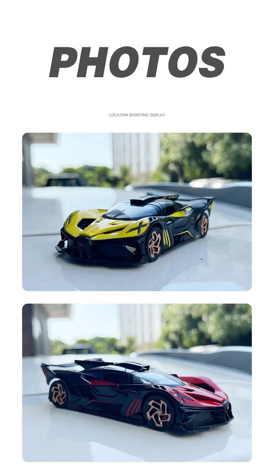 1:32 Bugatti Bolide Super Sports Car Diecast Model Car Alloy Metal Classic Collections Hobby Display Ornaments Trendy Toy Friend