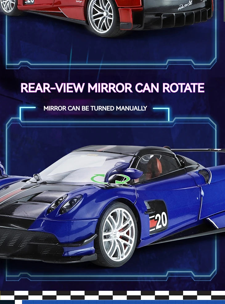 1:18 Pagani Huayra BC Blu Francia/Candy Blue with Carbon Accents 1/18 Model Car by Autoart