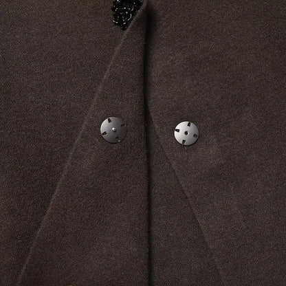 Women's clothing 2025 winter new style European and American fashion personality temperament versatile knitted suit jacket