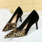 BIGTREE Spring Sequined Cloth Woman Pumps Pointed Toe Low Thin Heels Pole Dancing Party Elegant Ladies Shoes