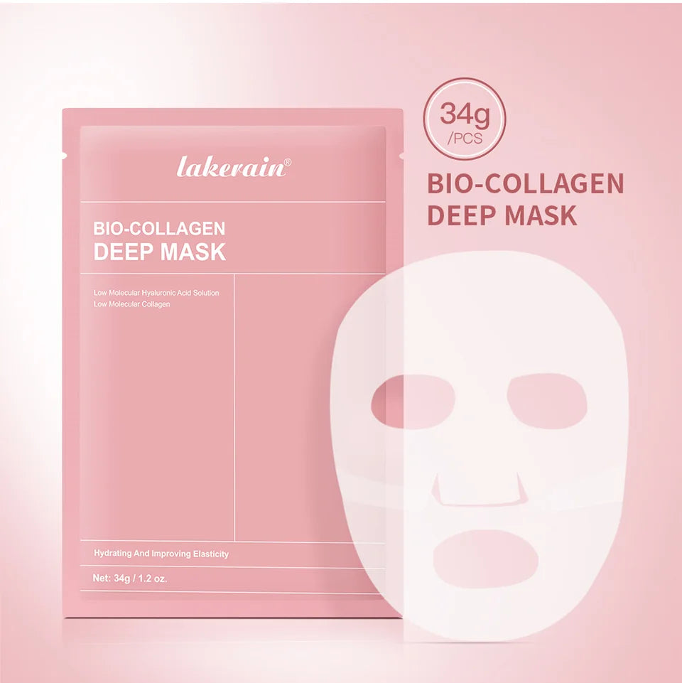 Bio-Collagen Deep Face Mask Shrink Pores Deep Hydrating Overnight Mask Moisturizing Refreshing Brightening Face Skin Care