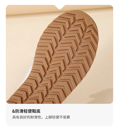 Ladies' large size 44 casual sports shoes, breathable and fashionable loafers, women's shoes, 100% genuine leather casual shoes