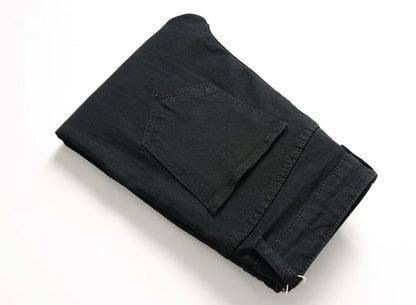 Jeans For Men Fashion Ripped Biker Skinny Jeans Men's clothing Denim Trousers High Street Slim Jogging jean Pants homme