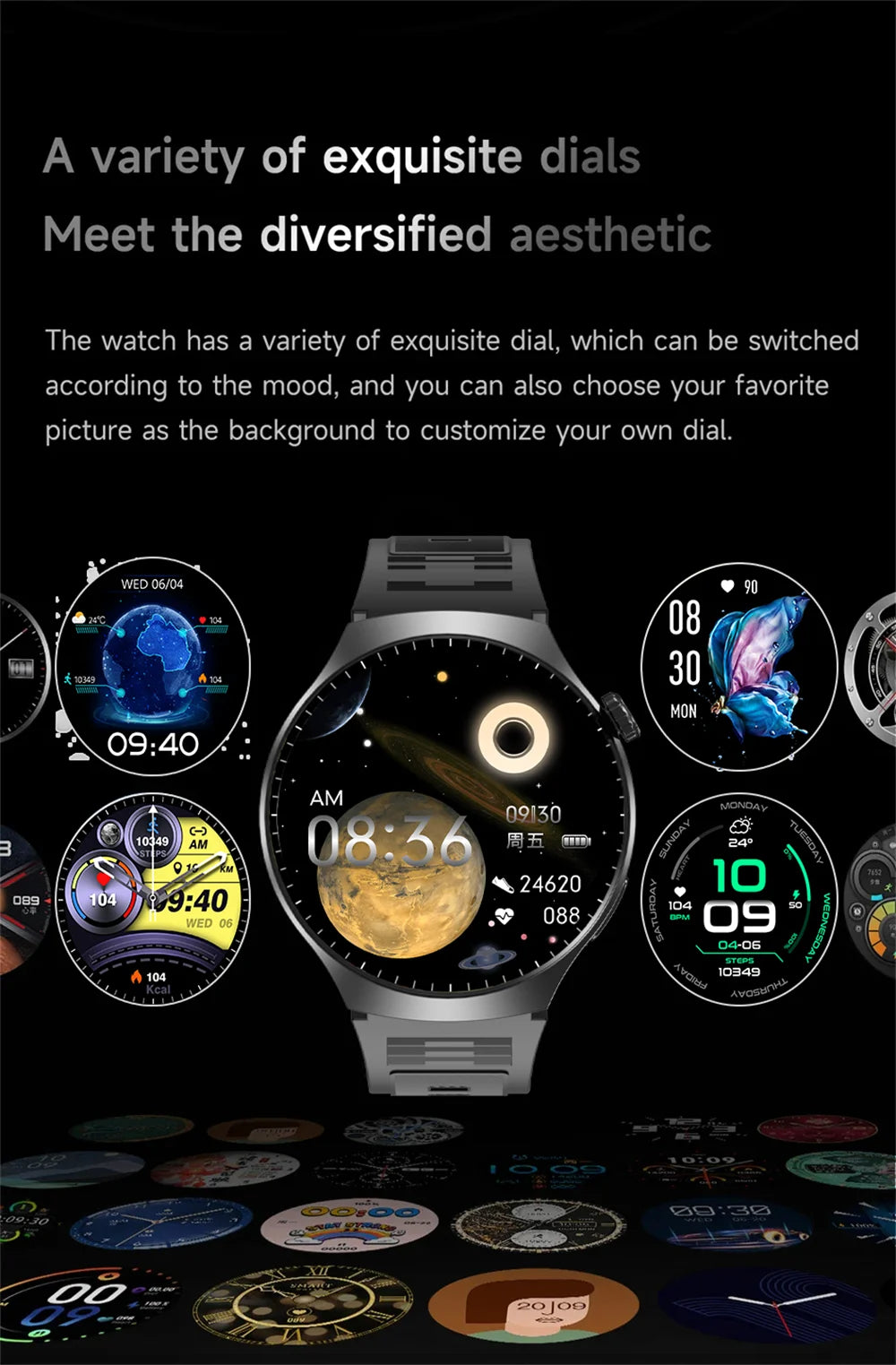 G.L Wear 2025 New Men's Smart Watch HD Display Health Tracking Bluetooth Calling Voice Assistant Sports Smartwatch