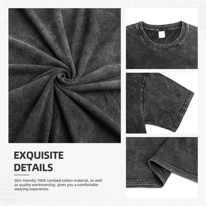 Washed T Shirts S-Shadows Cool H-Hedgehoged Hip Hop Retro T-Shirt Oversize Streetwear Printed Tops Tee Shirt for Men Women