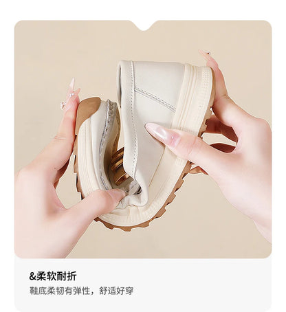 Ladies' large size 44 casual sports shoes, breathable and fashionable loafers, women's shoes, 100% genuine leather casual shoes