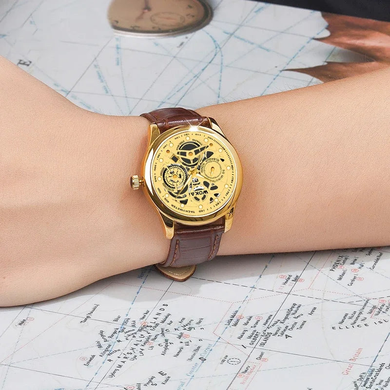 Leather Business Quartz Sports Watchs Business Watchs Quartz Sports Watch Leisure Belt Men's Watch Men's Watch