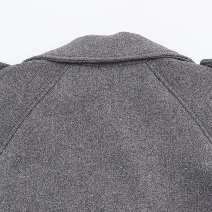 Women's clothing 2025 winter new casual loose long sleeved coat with waistband loop and double breasted coat