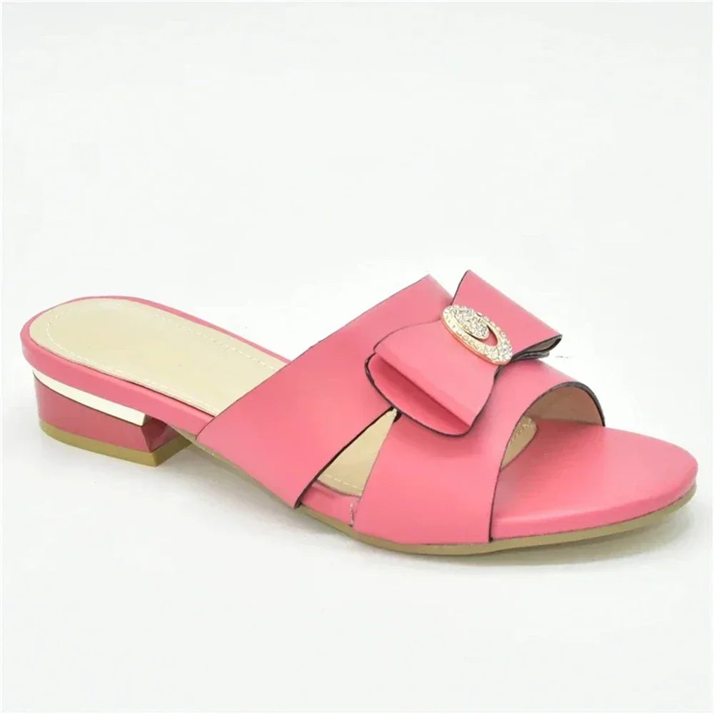 New Fashion Ladies Shoes and Sandals Plus Size Women Shoes 43 Italian Women Party Pumps Decorated with Rhinestone Ladies Shoes