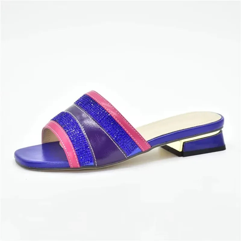 New Fashion Ladies Shoes and Sandals Plus Size Women Shoes 43 Italian Women Party Pumps Decorated with Rhinestone Ladies Shoes