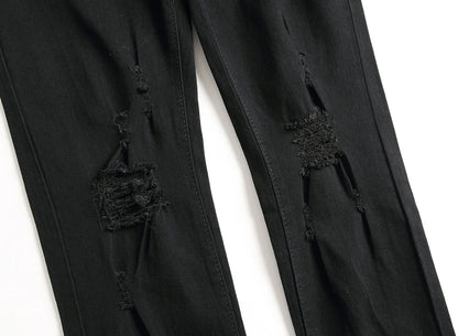 Jeans For Men Fashion Ripped Biker Skinny Jeans Men's clothing Denim Trousers High Street Slim Jogging jean Pants homme
