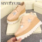 Lady platform shoes, genuine leather wedge square toe women shoes, woman Loafer Stars Women Lace-up shoes for spring autumn