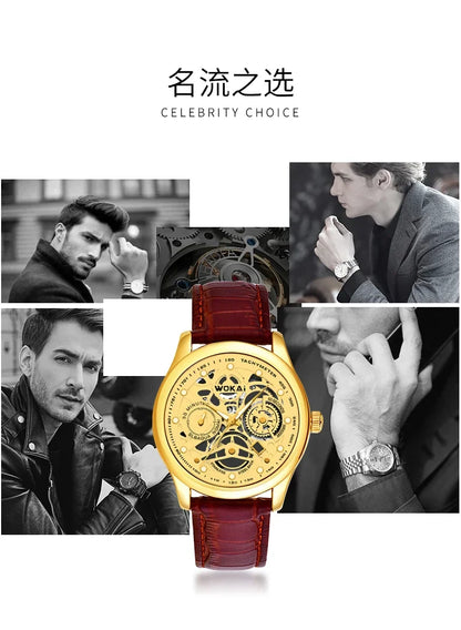 Leather Business Quartz Sports Watchs Business Watchs Quartz Sports Watch Leisure Belt Men's Watch Men's Watch