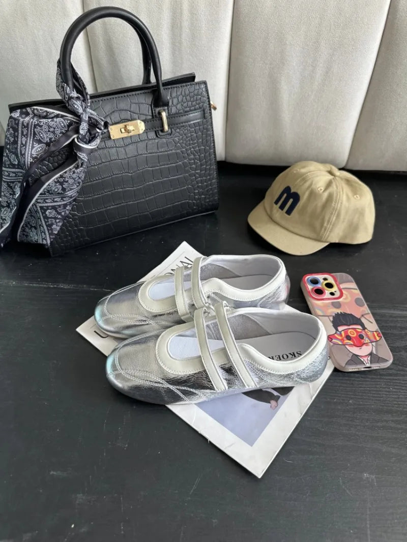 Ladies Shoes 2025 Brand Shallow Women's Flats Fashion Round Toe Casual New Light Comfortable Best Seller Concise Ballet Flats