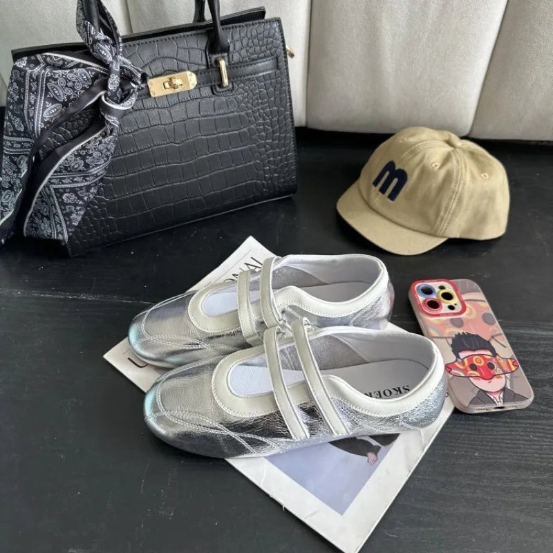 Ladies Shoes 2025 Brand Shallow Women's Flats Fashion Round Toe Casual New Light Comfortable Best Seller Concise Ballet Flats