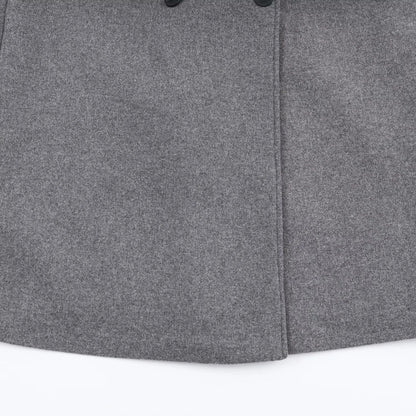 Women's clothing 2025 winter new casual loose long sleeved coat with waistband loop and double breasted coat