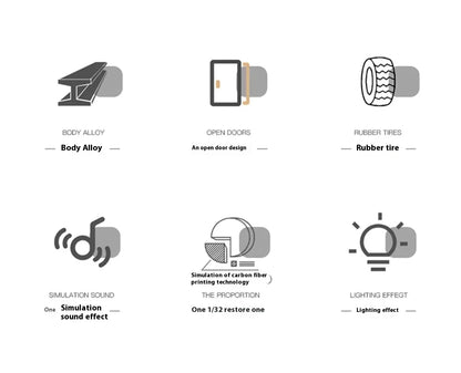 1:32 Bugatti Bolide Super Sports Car Diecast Model Car Alloy Metal Classic Collections Hobby Display Ornaments Trendy Toy Friend