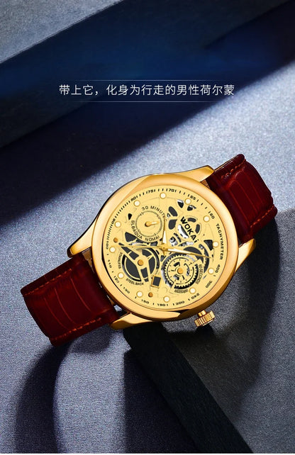 Leather Business Quartz Sports Watchs Business Watchs Quartz Sports Watch Leisure Belt Men's Watch Men's Watch