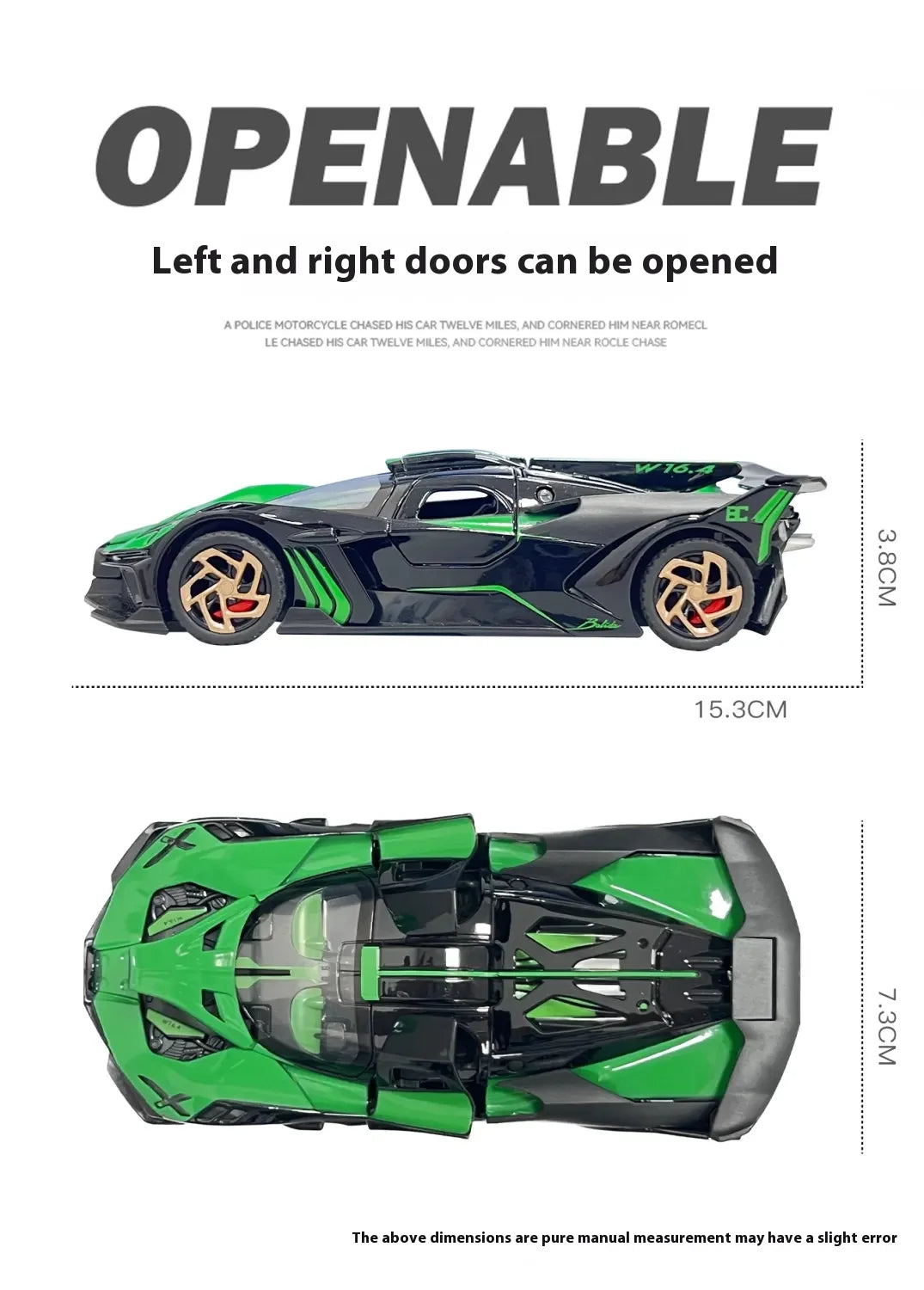 1:32 Bugatti Bolide Super Sports Car Diecast Model Car Alloy Metal Classic Collections Hobby Display Ornaments Trendy Toy Friend