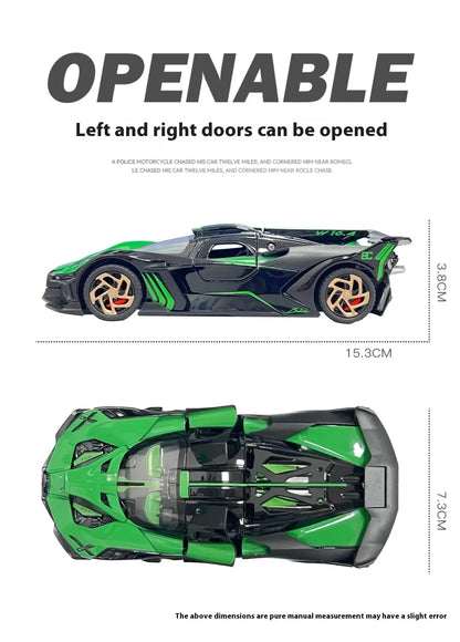 1:32 Bugatti Bolide Super Sports Car Diecast Model Car Alloy Metal Classic Collections Hobby Display Ornaments Trendy Toy Friend