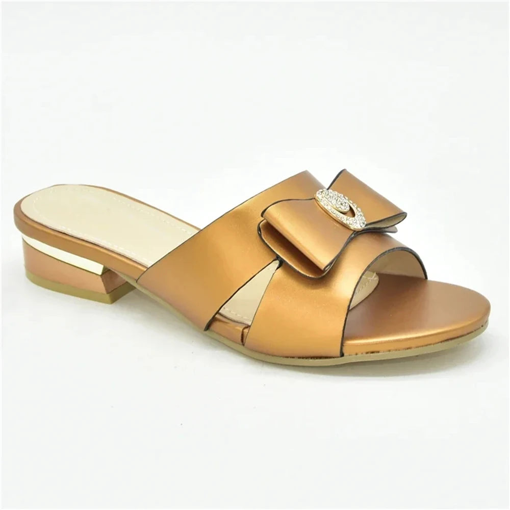 New Fashion Ladies Shoes and Sandals Plus Size Women Shoes 43 Italian Women Party Pumps Decorated with Rhinestone Ladies Shoes