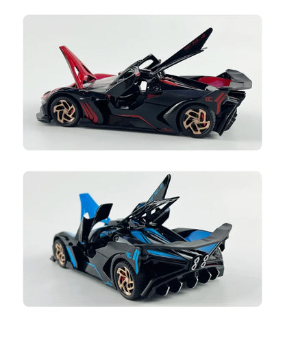 1:32 Bugatti Bolide Super Sports Car Diecast Model Car Alloy Metal Classic Collections Hobby Display Ornaments Trendy Toy Friend
