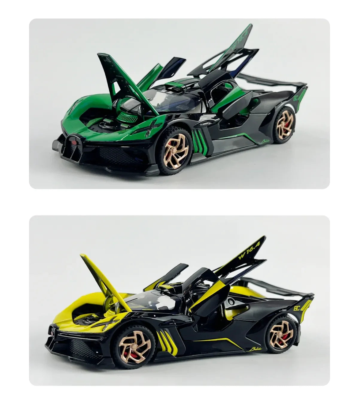 1:32 Bugatti Bolide Super Sports Car Diecast Model Car Alloy Metal Classic Collections Hobby Display Ornaments Trendy Toy Friend