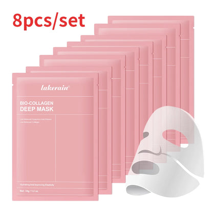 Bio-Collagen Deep Face Mask Shrink Pores Deep Hydrating Overnight Mask Moisturizing Refreshing Brightening Face Skin Care