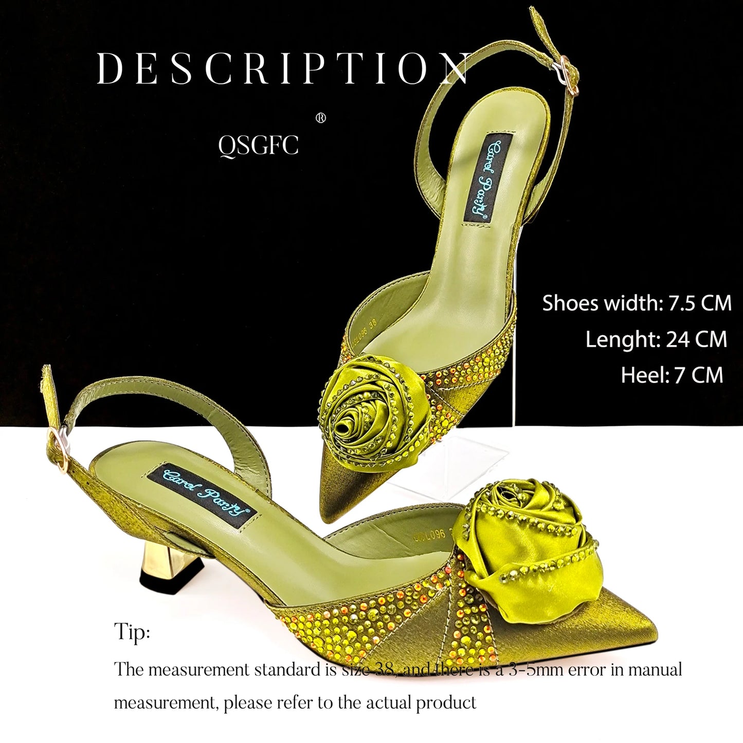 High Quality Women's Pumps Handmade Flowers Fashion Design For Nigeria Wedding Party Ladies Shoes