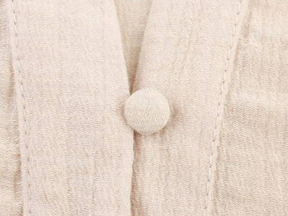 Women's clothing 2025 summer new product fashion European and American style hollow embroidery casual long-sleeved short shirt