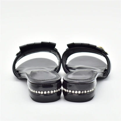 New Fashion Ladies Shoes and Sandals Plus Size Women Shoes 43 Italian Women Party Pumps Decorated with Rhinestone Ladies Shoes