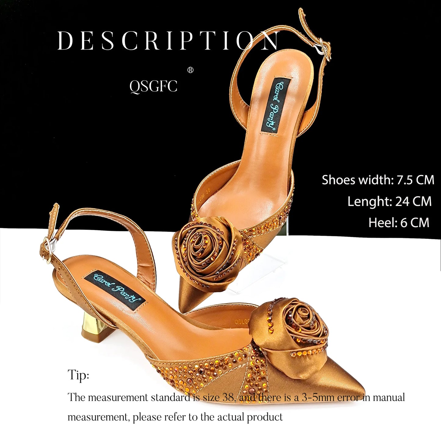 High Quality Women's Pumps Handmade Flowers Fashion Design For Nigeria Wedding Party Ladies Shoes
