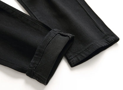 Jeans For Men Fashion Ripped Biker Skinny Jeans Men's clothing Denim Trousers High Street Slim Jogging jean Pants homme