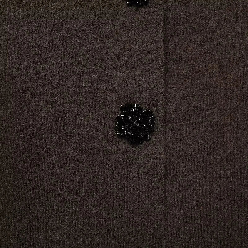 Women's clothing 2025 winter new style European and American fashion personality temperament versatile knitted suit jacket