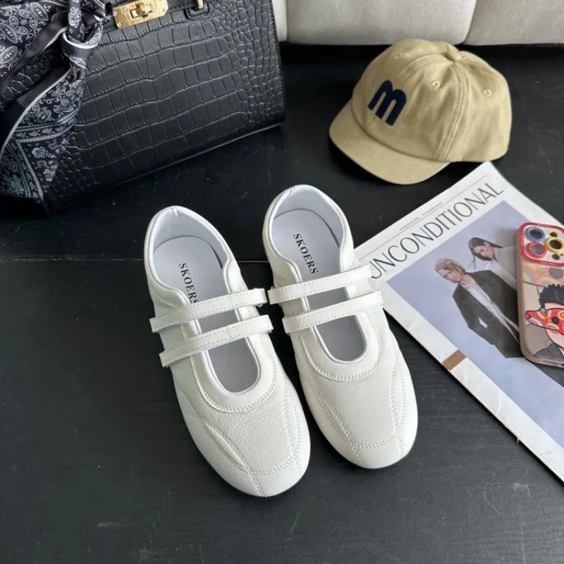 Ladies Shoes 2025 Brand Shallow Women's Flats Fashion Round Toe Casual New Light Comfortable Best Seller Concise Ballet Flats