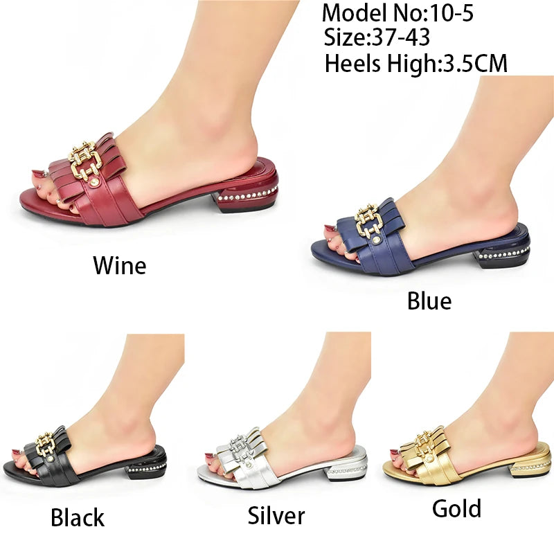 New Fashion Ladies Shoes and Sandals Plus Size Women Shoes 43 Italian Women Party Pumps Decorated with Rhinestone Ladies Shoes