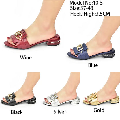 New Fashion Ladies Shoes and Sandals Plus Size Women Shoes 43 Italian Women Party Pumps Decorated with Rhinestone Ladies Shoes