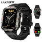 LAXASFIT Men Sports Smart Watch 1.71 Screen Blood Oxygen Bluetooth Talking Watch Multi Sport LED Flashlight Outdoor Smart Watch