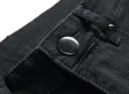 Jeans For Men Fashion Ripped Biker Skinny Jeans Men's clothing Denim Trousers High Street Slim Jogging jean Pants homme