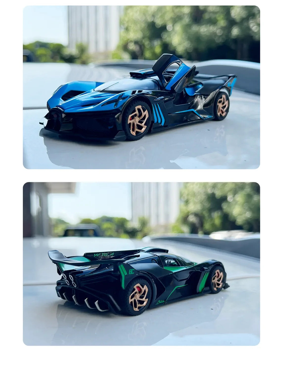 1:32 Bugatti Bolide Super Sports Car Diecast Model Car Alloy Metal Classic Collections Hobby Display Ornaments Trendy Toy Friend